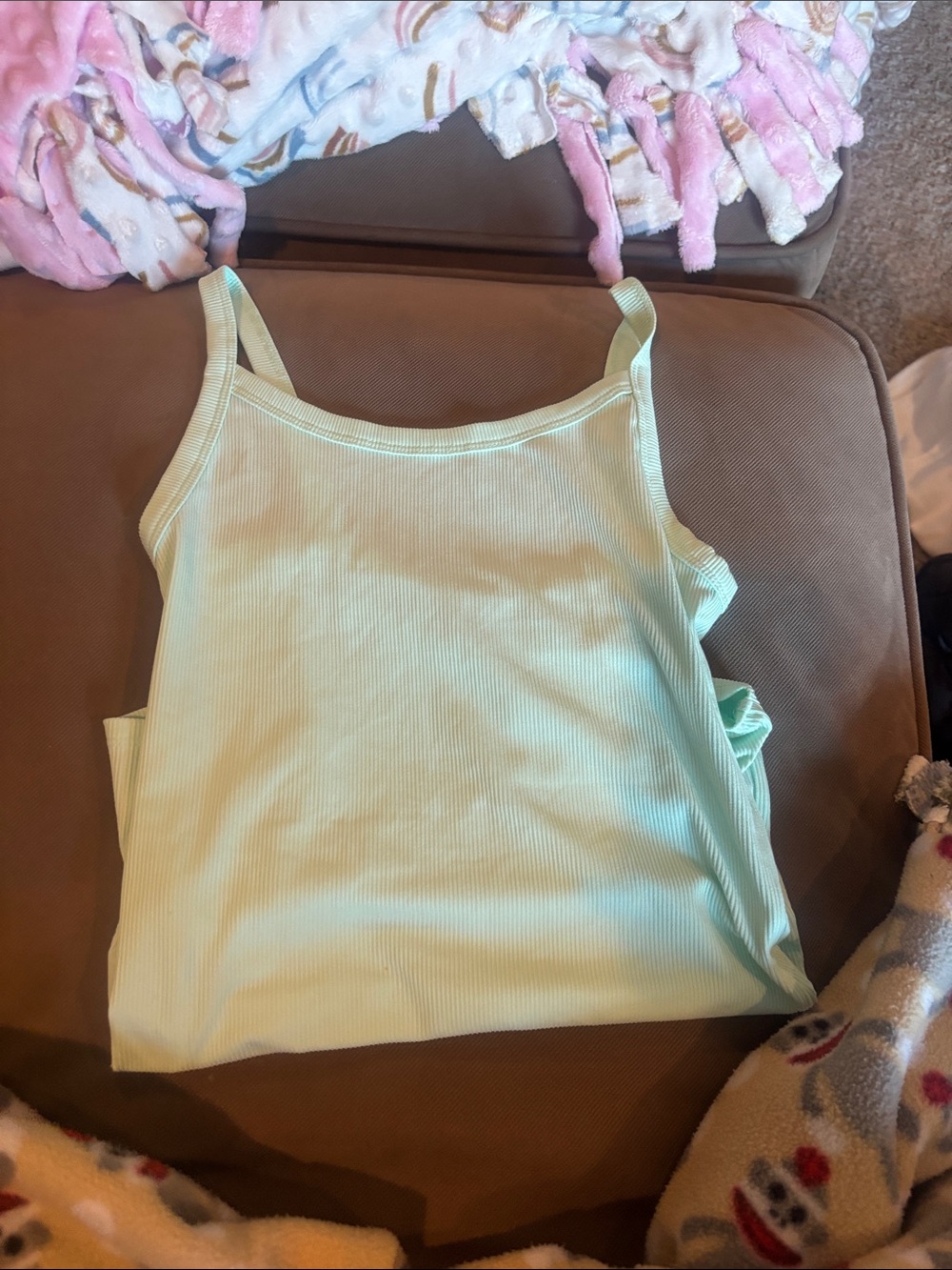 Walmart No Boundaries Teal Ribbed Tank